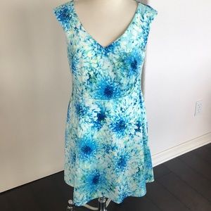 Floral Blue Dress